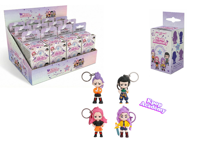 KPOP ACADEMY Portachiavi 7cm (In blind box x cm) In espo da 12pz 4ass…x12…x240